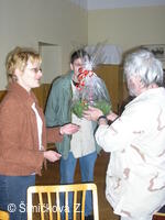 uvítání p.Saudka paní starostkou