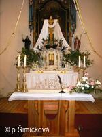 velikonoční výzdoba kostela